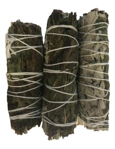 Photo de Fagot sauge blanche et menthe - Encens.fr - Boutique ésotérique en ligne - vente de Fagot sauge blanche et menthe
