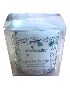 Photo de Bougie minérale au quartz vert - Encens.fr - Boutique ésotérique en ligne - vente de Bougie minérale au quartz vert