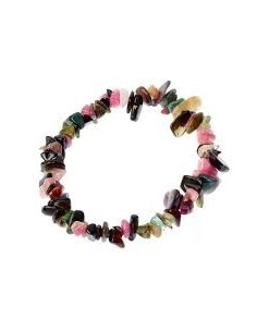 Bracelet baroque en tourmaline multicolore