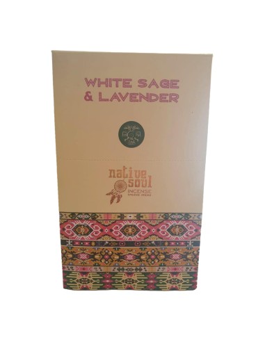 Photo de Encens Native Soul White Sage et Lavender - Encens.fr - Boutique ésotérique en ligne - vente de Encens Native Soul Whit