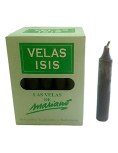 Boîte de 25 bougies Velas Isis III noires