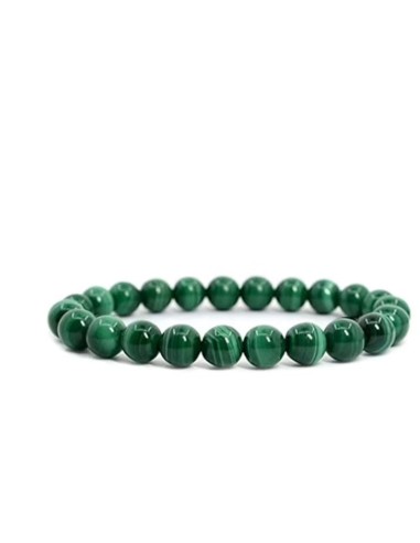 Photo de Bracelet 6 mm en malachite - Encens.fr - Boutique ésotérique en ligne - vente de Bracelet 6 mm en malachite