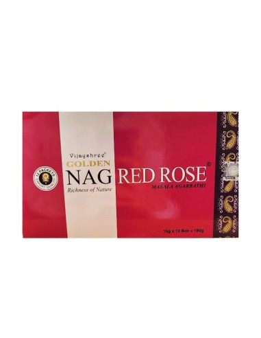 Photo de Encens Golden Nag Red Rose - Encens.fr - Boutique ésotérique en ligne - vente de Encens Golden Nag Red Rose