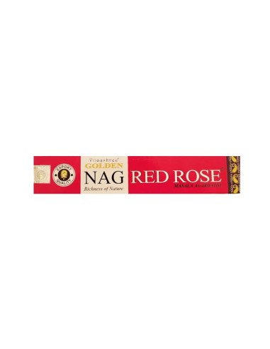 Photo de Encens Golden Nag Red Rose - Encens.fr - Boutique ésotérique en ligne - vente de Encens Golden Nag Red Rose