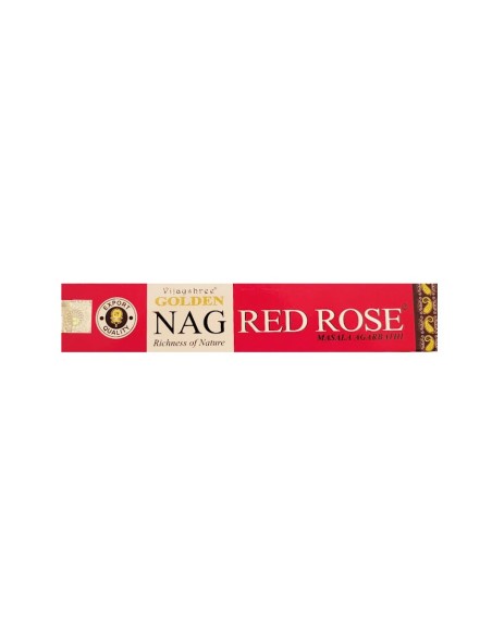 Photo de Encens Golden Nag Red Rose - Encens.fr - Boutique ésotérique en ligne - vente de Encens Golden Nag Red Rose