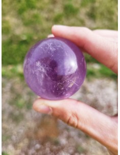 Photo de Sphère en Améthyste 100/150 g - Encens.fr - Boutique ésotérique en ligne - vente de Sphère en Améthyste 100/150 g 2