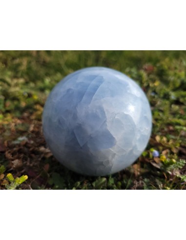 Sphère en Calcite bleue 951 g