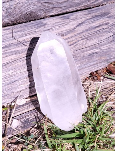 Pointe brute en Cristal de roche XL
