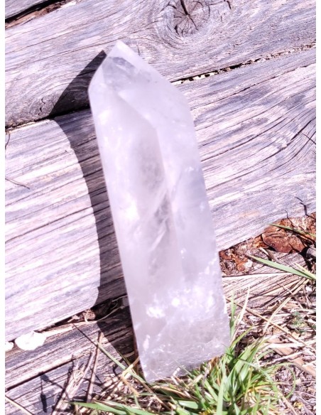Pointe brute en Cristal de roche XL