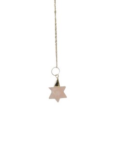 Photo de Pendule merkaba en quartz rose - Encens.fr - Boutique ésotérique en ligne - vente de Pendule merkaba en quartz rose
