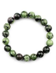 Bracelet 8 mm en rubis zoisite