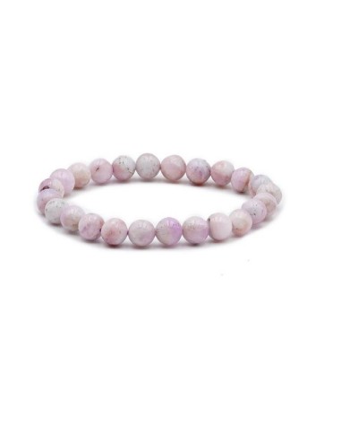 Bracelet en kunzite 6 mm - Élégance et apaisement pour une harmonie intérieure