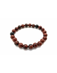 Bracelet 6 mm en obsidienne mahagony - Encens.fr