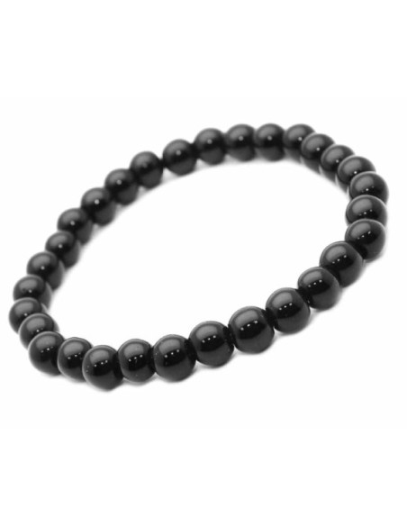 Bracelet 6 mm en onyx - Encens.fr