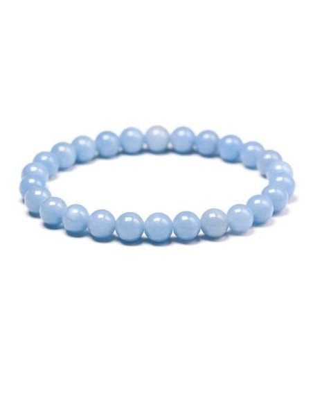 Bracelet 8 mm en angélite - Encens.fr