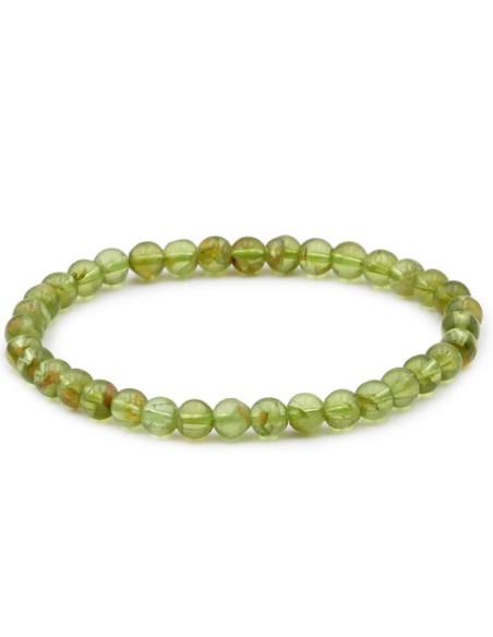 Bracelet 6 mm en péridot - Encens.fr