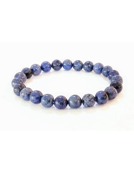 Bracelet 8 mm en dumotiérite - Encens.fr