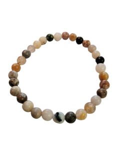 Bracelet 6 mm en agate crazy lace