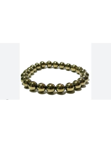 Bracelet 6 mm en pyrite