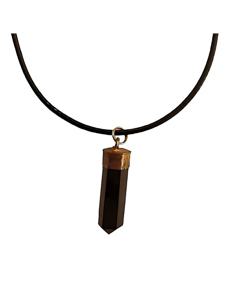 Pendentif biterminé en Onyx