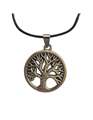 Pendentif Arbre de Vie en métal doré