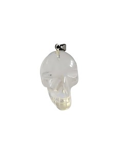 Pendentif tête de mort en Cristal de Roche