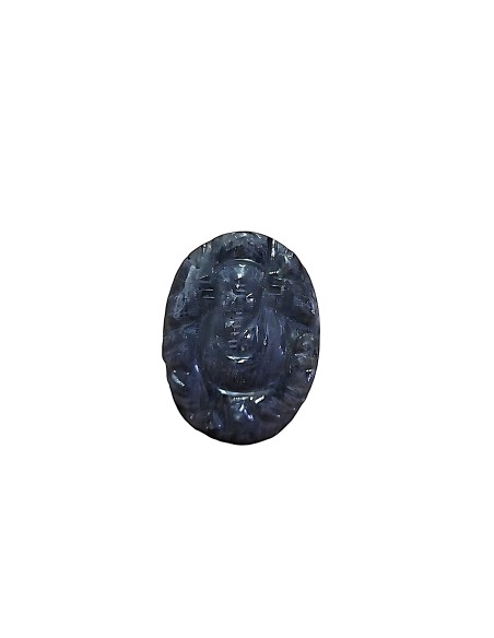 Palet gravé Ganesh en Iolite