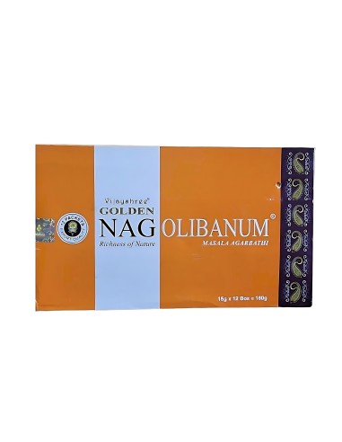 Boite d'encens de 12 étuis Golden Nag Olibanum