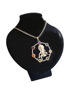 Pendentif 7 Chakras en Argent