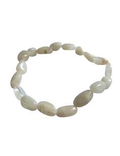 Bracelet nugget en labradorite blanche - Encens.fr