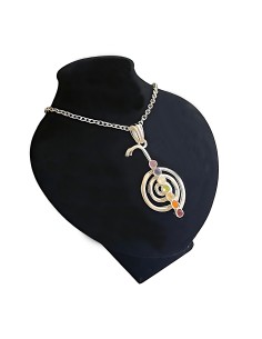Pendentif Étoile 7 Chakras en Argent