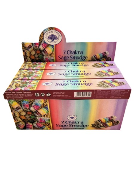Encens Green Tree Fagots 7 chakras