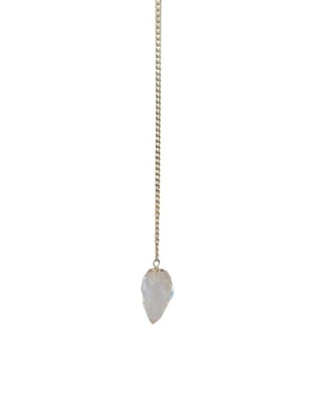 Photo de Pendule goutte multi facettes en cristal de roche - Encens.fr - Boutique ésotérique en ligne - vente de Pendule goutte 