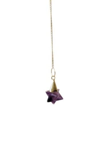 Photo de Pendule merkaba en améthyste - Encens.fr - Boutique ésotérique en ligne - vente de Pendule merkaba en améthyste