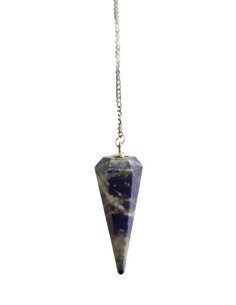 Photo de Pendule conique en lapis lazuli facetté - Encens.fr - Boutique ésotérique en ligne - vente de Pendule conique en lapis 