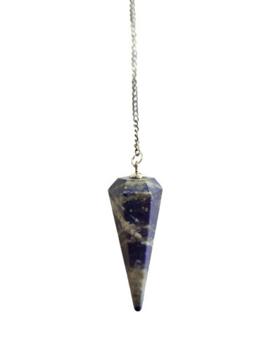 Photo de Pendule conique en lapis lazuli facetté - Encens.fr - Boutique ésotérique en ligne - vente de Pendule conique en lapis 