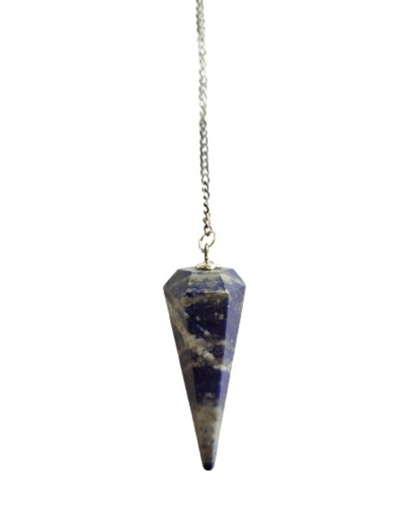 Photo de Pendule conique en lapis lazuli facetté - Encens.fr - Boutique ésotérique en ligne - vente de Pendule conique en lapis 