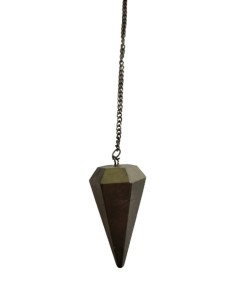 Photo de Pendule conique en pyrite facetté - Encens.fr - Boutique ésotérique en ligne - vente de Pendule conique en pyrite facet