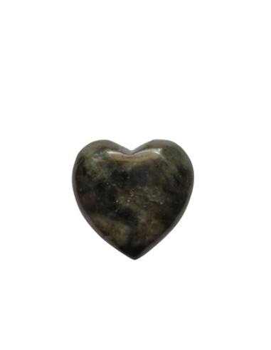 Photo de Pendentif coeur percé en Labradorite - Encens.fr - Boutique ésotérique en ligne - vente de Pendentif coeur percé en Lab