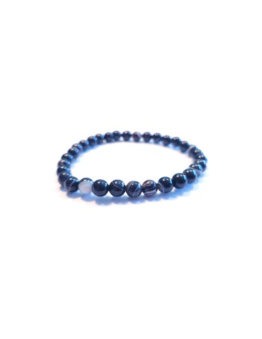 Bracelet 6 mm en agate cyclope