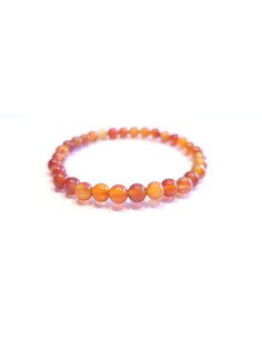 Photo de Bracelet 6 mm en cornaline - Encens.fr - Boutique ésotérique en ligne - vente de Bracelet 6 mm en cornaline