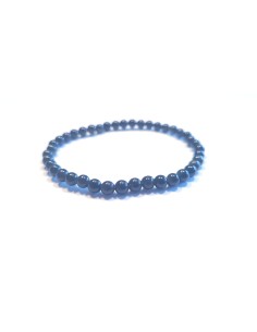 Bracelet 4 mm en obsidienne céleste