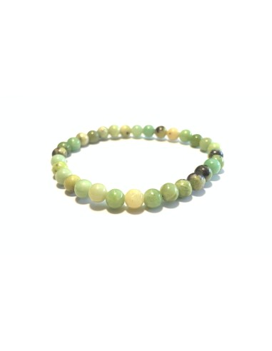 Bracelet 6mm en chrysoprase