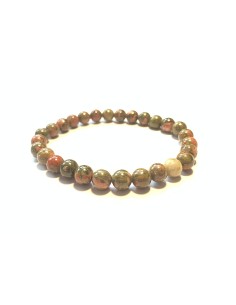 Photo de Bracelet 6 mm en Unakite - Encens.fr - Boutique ésotérique en ligne - vente de Bracelet 6 mm en Unakite