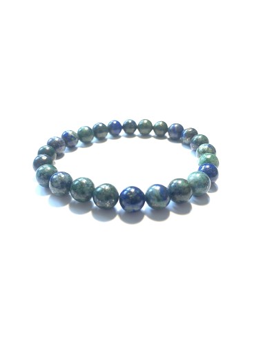 Bracelet 8 mm en Azurite malachite