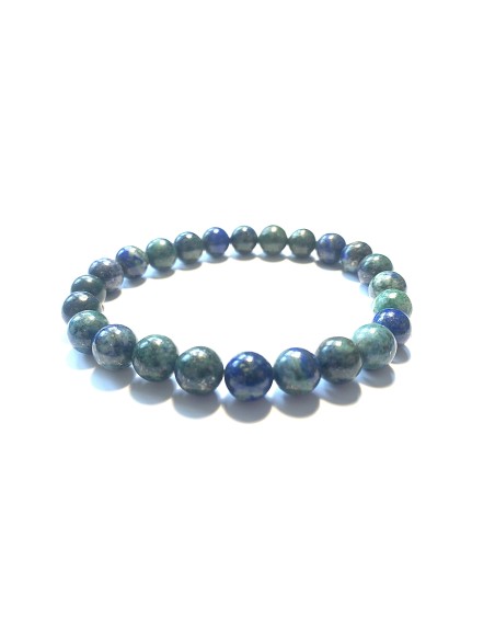 Bracelet 8 mm en Azurite malachite