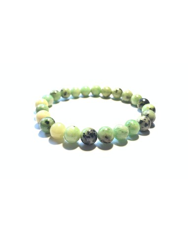 Bracelet 8 mm en Chrysoprase