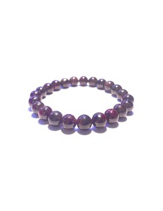 Bracelet 8 mm en grenat - Encens.fr