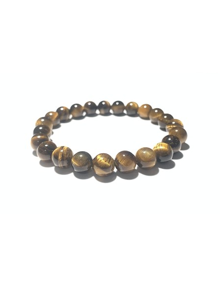 Bracelet 8 mm en Oeil de tigre