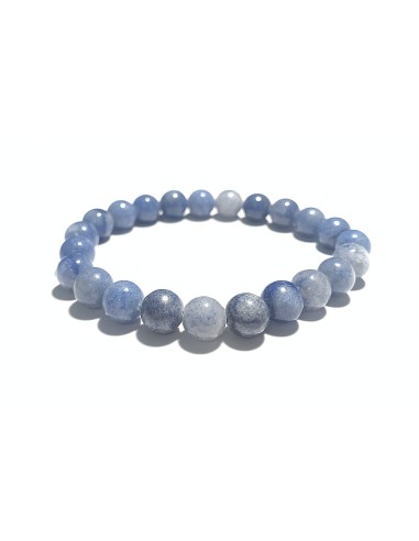 Photo de Bracelet 8 mm en quartz bleu - Encens.fr - Boutique ésotérique en ligne - vente de Bracelet 8 mm en quartz bleu